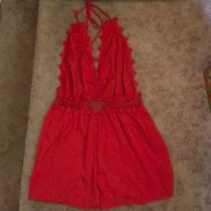 Red romper